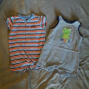 Carters boys romper bundle.